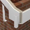 White Fascia Board 90° External Corner Trim for Flat PVC-u