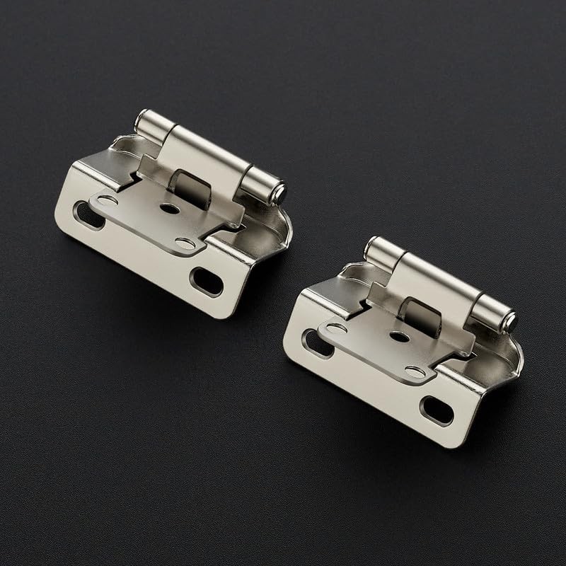 Ravinte 50 Pack 25 Pairs Semi-Overlay 1/2 inch Self-Closing Face