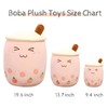 VHYHCY Cute Stuffed Boba Plush Bubble Tea Plushie Pillow Milk