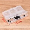 HomeSoGood 4 Pack Clear Weekly Pill Case Storage Box Transparent