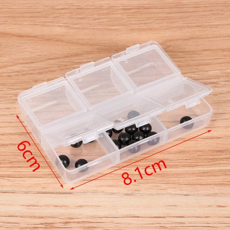 HomeSoGood 4 Pack Clear Weekly Pill Case Storage Box Transparent