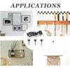 Rierdge Double-Headed Nails for Hanging Pictures, 30 Pcs Wall Hangers