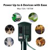 BN-LINK Outdoor Power Stake Timer Waterproof, Power Strip with 6