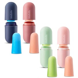 Adcey Earplugs for Sleep, Unprecedented Comfort, No Ear Pain, Soundproof, Noise Reducing, 38 dB Noise Reduction, Memory Foam, Noise Canceling, Reusable, Washable, Airplanes, Work, Studying, Storage Case Included (4 Pairs)