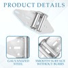 Eagles 6 Packs Garage Door Hinges with Galvanized Finish Heavy