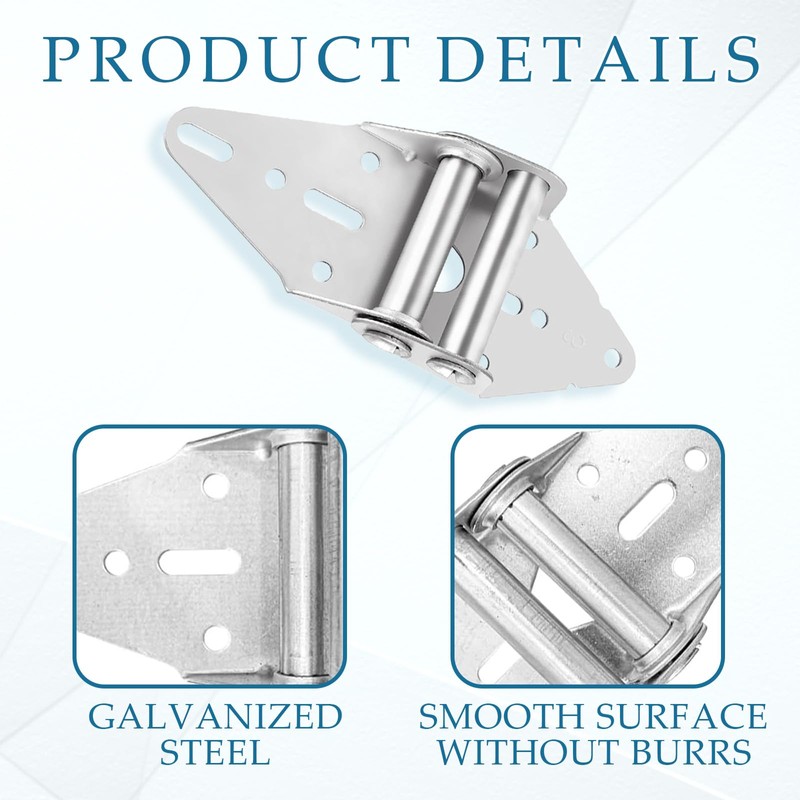 Eagles 6 Packs Garage Door Hinges with Galvanized Finish Heavy