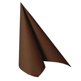 Royal Collection Premium Napkins 1/4 Fold 40 cm x 40 cm Brown Pack of 100