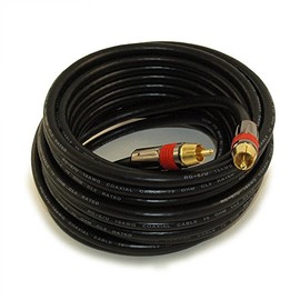 MyCableMart 25ft 1 Wire RCA Premium Digital Audio SubWoofer/Video Cable in Wall