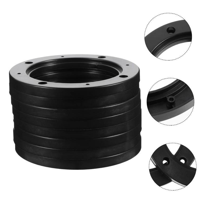KONTONTY 4pairs Auto Speaker Spacer Adapter Rings Abs Speaker Washer