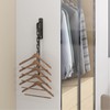 dancrul Wall Mounted Drying Rack Clothing Foldable for Laundry Room,