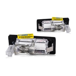 KarParts360 For Volkswagen Jetta 2011 2012 2013 License Plate Lights Driver and Passenger Side | Pair | CAPA | Bulb Type | With Bulb(s) | Replacement For VW2870113, VW2870113C | 5N0943021B