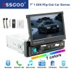 ESSGOO 7" Single DIN Car Stereo Flip Out MP5 Player