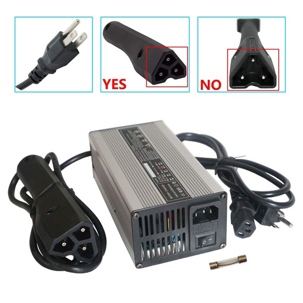 Abakoo New 48V 5A RXV Golf Cart Battery Charger for Ez-Go EZgo TXT with RXV Plug 3 Prong