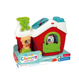 Clementoni Sensory Farm, Clemmy Soft Blocks for 6 Months, Building Bricks Washable, Construction Kids, Early Development & Activity Toys, Made in Italy, Multi-Coloured - 17993