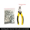 Wire Cage Clips 200pcs Wire Cage Buckle Snap Clips for