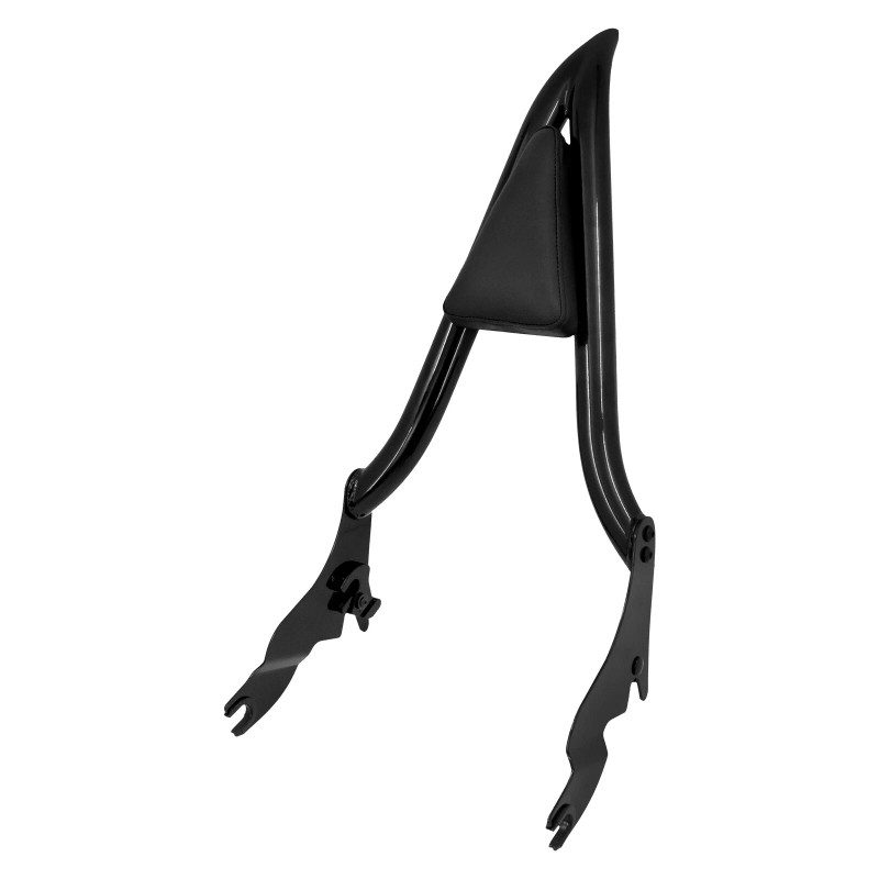 HDBUBALUS 22" Black Detachable Passenger Backrest Sissy Bar For Harley