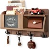Rebee Vision Farmhouse Key and Mail Holder for Wall -