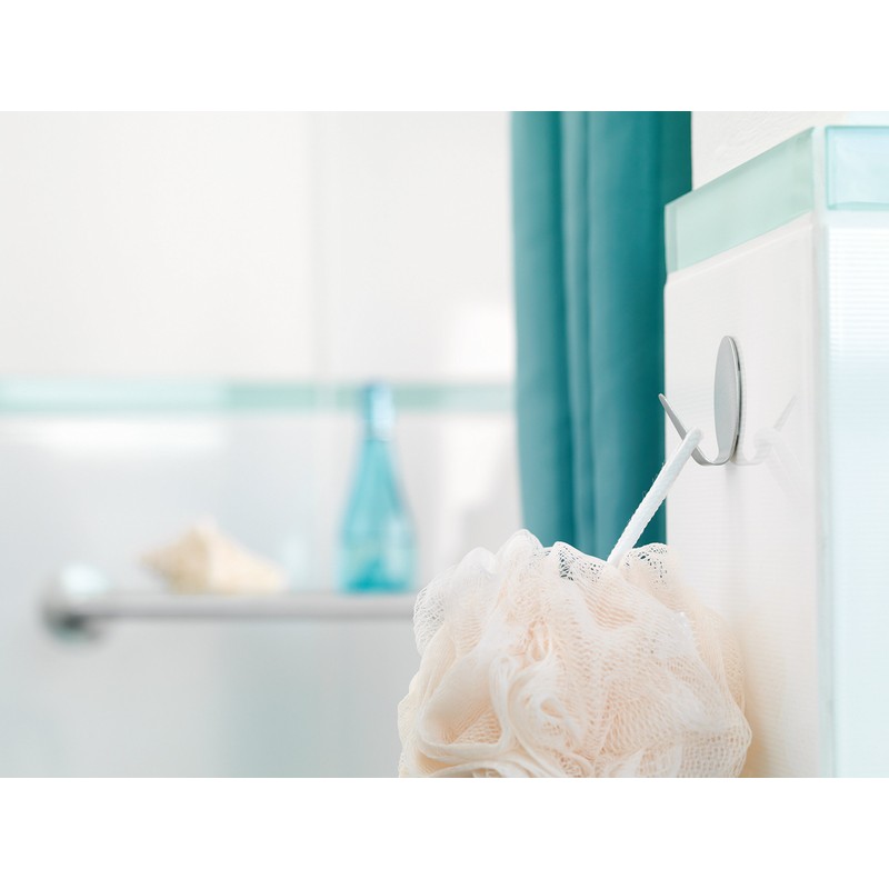 tesa H6661100 Permanent Haken oval Metall, Grau