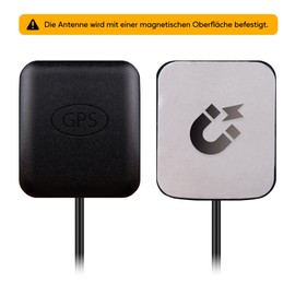 VALTRON GPS Antenna with SMA Connector, Active GPS Navigation Antenna for Car Radio, GPS Navigation System, Car Real-time Monitor, Surveillance Camera, Router Gateway (with Magnet) (V2)