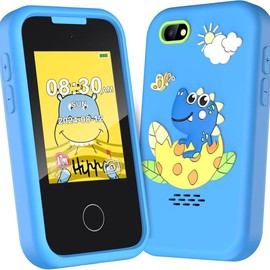 Kids Smart Phone, Touchscreen HD Dual Camera Cell Phone for Kids, Travel Toy Preschool Learning Education Toy,Christmas Birthday great Gifts for Girls Boys 3-9, Mp3 Player, Games,with 8GB Card:_Sky Blue