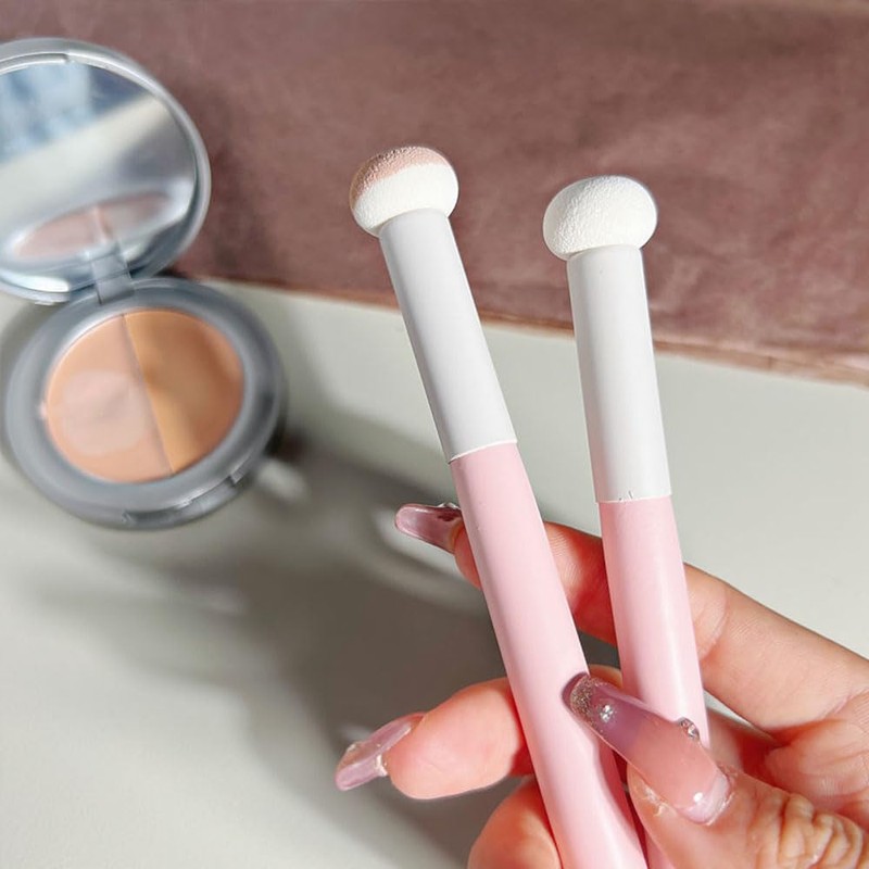 Concealer Brush Sponge Round Head Wet and Dry Foundation Brush