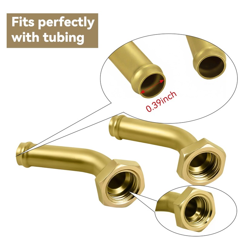 Automatic Transmission Cooler Oil Tube Connector Compatible with Honda Accord