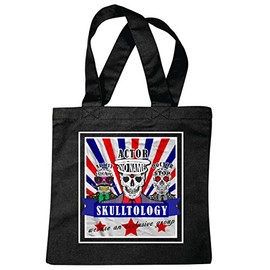 Shoulder Bag Skulltology Biker Shirt – Skull – Gothic – Motorcycle Shirt – Motorcycle – Rocker Motifs – Chopper – Custom Bike – Route 66 – Motorcycle Club – MC – Cowl – Shopping Bag Schulbe, black