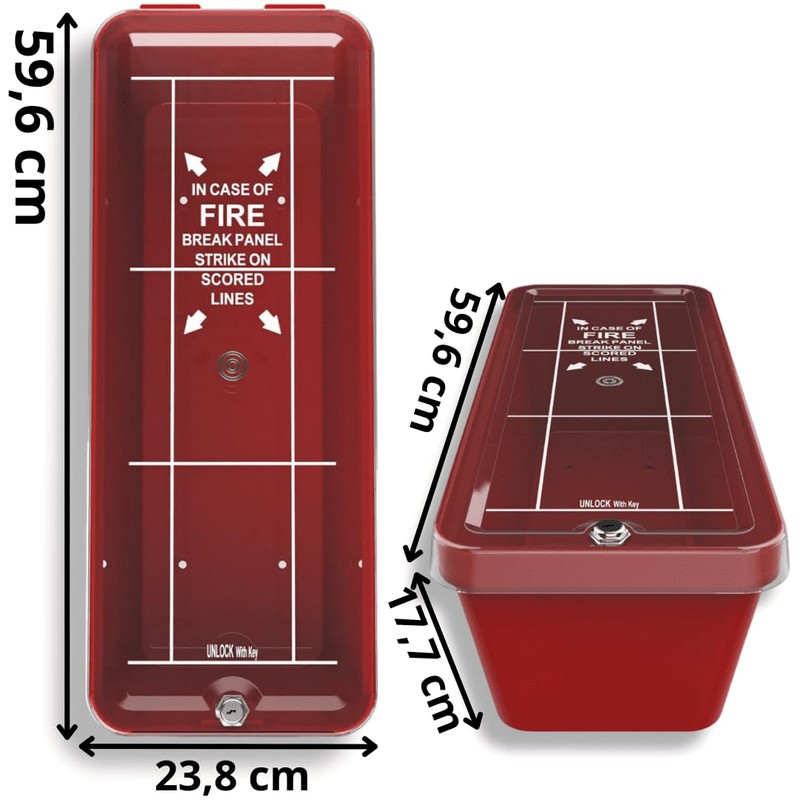 ISOP PVC Fire Extinguisher Cabinet Large for 5 kg or