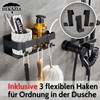 DEKAZIA® Shower Shelf No Drilling Black Shower Shelf No Drilling