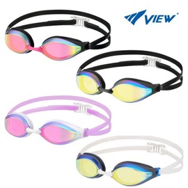 View Mirror Goggles V240ASAM Swipe Anti-Fog High-Fit Cushion Racing Goggles / 뷰 미러 수경 V240ASAM 스와이프 안티포그 고밀착쿠션 레이싱수경