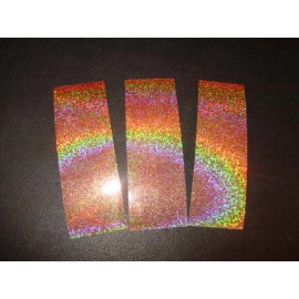 The Fishing Lure Tape Company 2" x 6" 3PK  Flasher & Spoon Holographic Super Fine Glitter Fishing Lure Tape - Copper