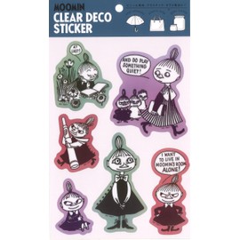 S&C Corporation Moomin Clear Deco Sticker Little My and Mimura Sister MON50