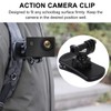 jojofuny 360degree Backpack Strap Action Camera Clip for Hiking and