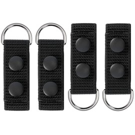 TACNEX Duty Belt Suspenders Loop Attachment with Metal Ring Nylon Tool/Utility Belt Keepers Connectors Police Harness Extenders/Adapter fit up to 2.25 inch Wide Loop Liner