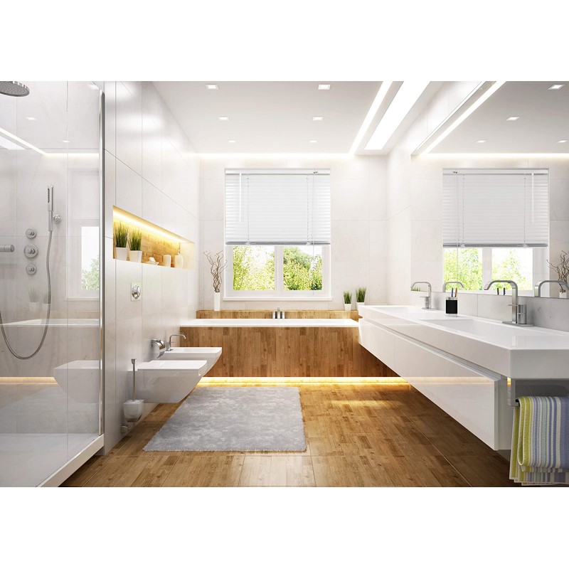 Victoria M. Aluminium Venetian Blind, 70 x 130 cm, Silver,