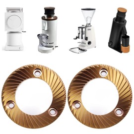 2pic Rose Gold Multi-Purpose Espresso Grinder, 64mm Flat Burrs for DF64, DF64P, DF64E, DF64V, Mazzer Super Jolly and Mini-E, Anfim Caimano and CODY II, Lagom P64, Fellow Ode (2022 version or later)