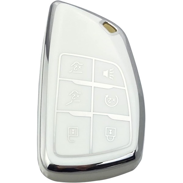 Yuebutor Key Fob Cover Case Compatible with Chevy 2021-2023 Suburban