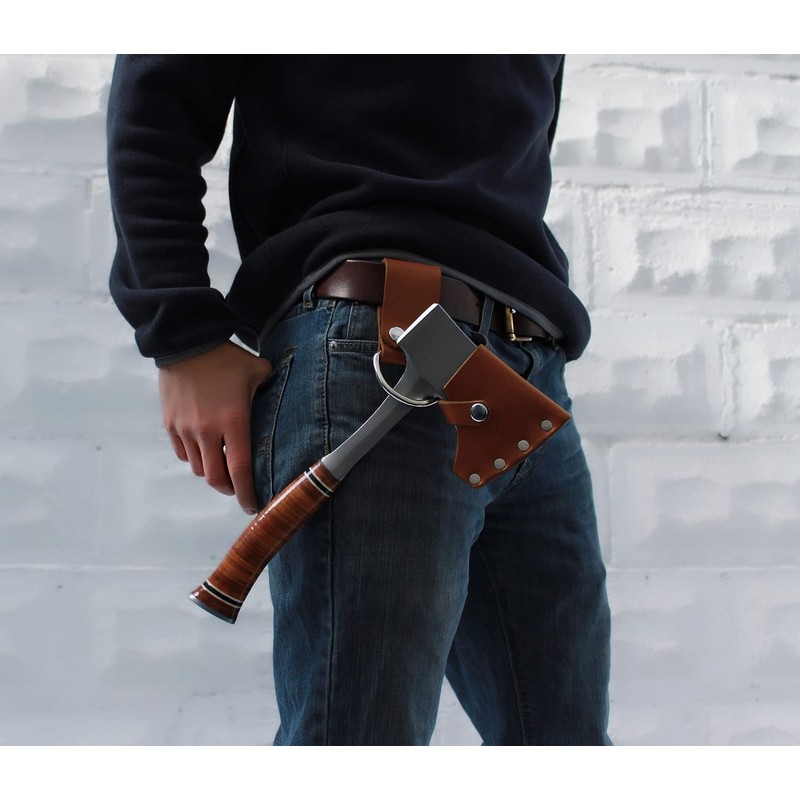 American Bench Craft Leather Hatchet Sheath - Fits ESTWING Hatchet