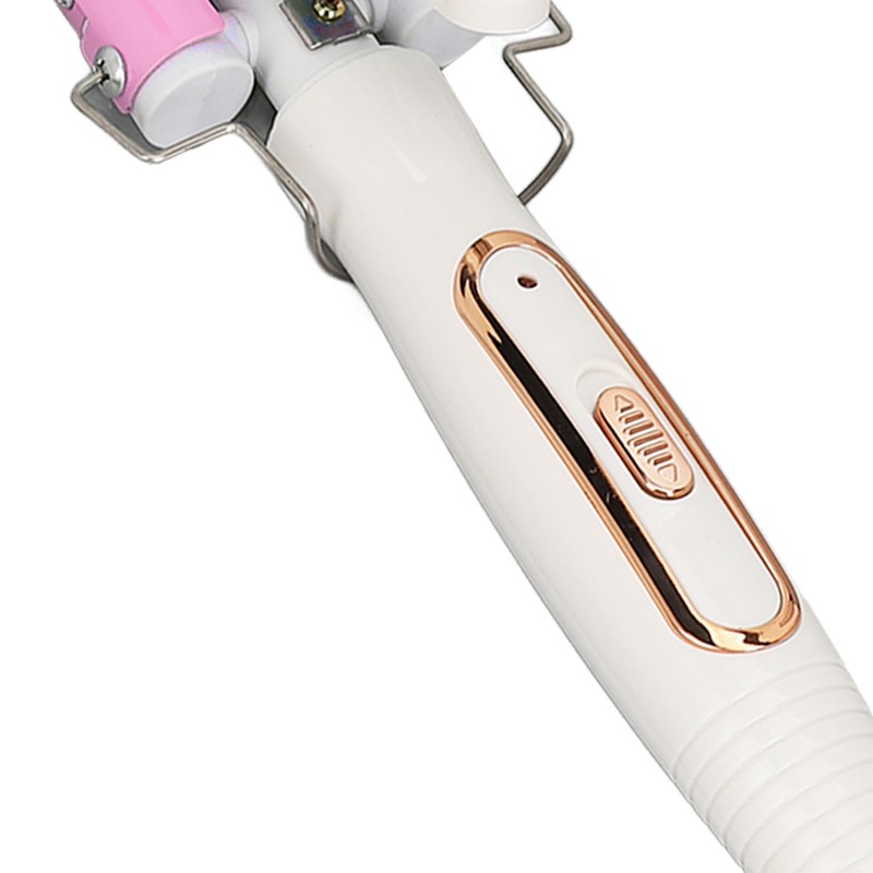 3 Barrel Curling Iron Wand Ceramic Glaze Coating Adjustable Frizz