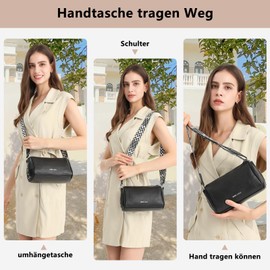 Miss Lulu Cross Body Bag Women Genuine Leather Ladies Handbags & Shoulder Bags Crossbody Bag with Adjustable Strap