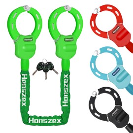 Honszex Scooter Lock, Scooter Locks Anti Theft, 36.22inch Colorful Electric Scooter Handcuff Lock, Bike Locks High Security with Key, Accessories for E Scooter, E Bike
