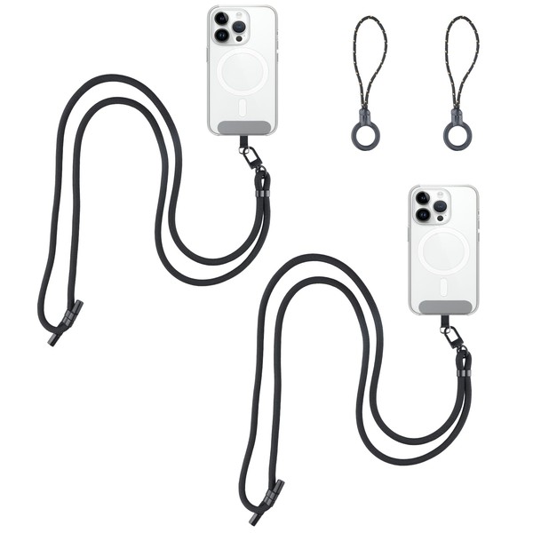 Luxvara 2 PCS Phone Lanyard,Adjustable Crossbody Smartphone Belt,Cell Phone Neck