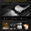 IRONWALLS 4-side 9005 LED Bulbs Headlight High or Low beam