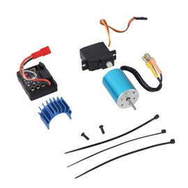Kadimendium RC Car Brushless Motor, 1/16 Stable Practical 1.8-2.2KG.Cm Aluminum Alloy Plastic RC Brushless Motor ESC Kit for SG1608 for SG1603