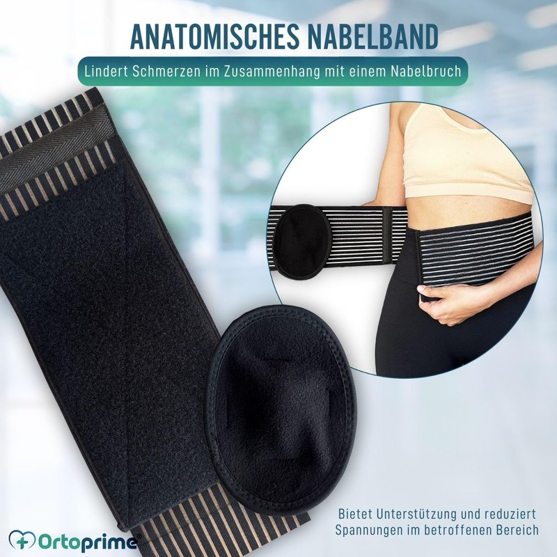 OrtoPrime Umbilical Hernia Bandage Men & Women - Abdominal Band