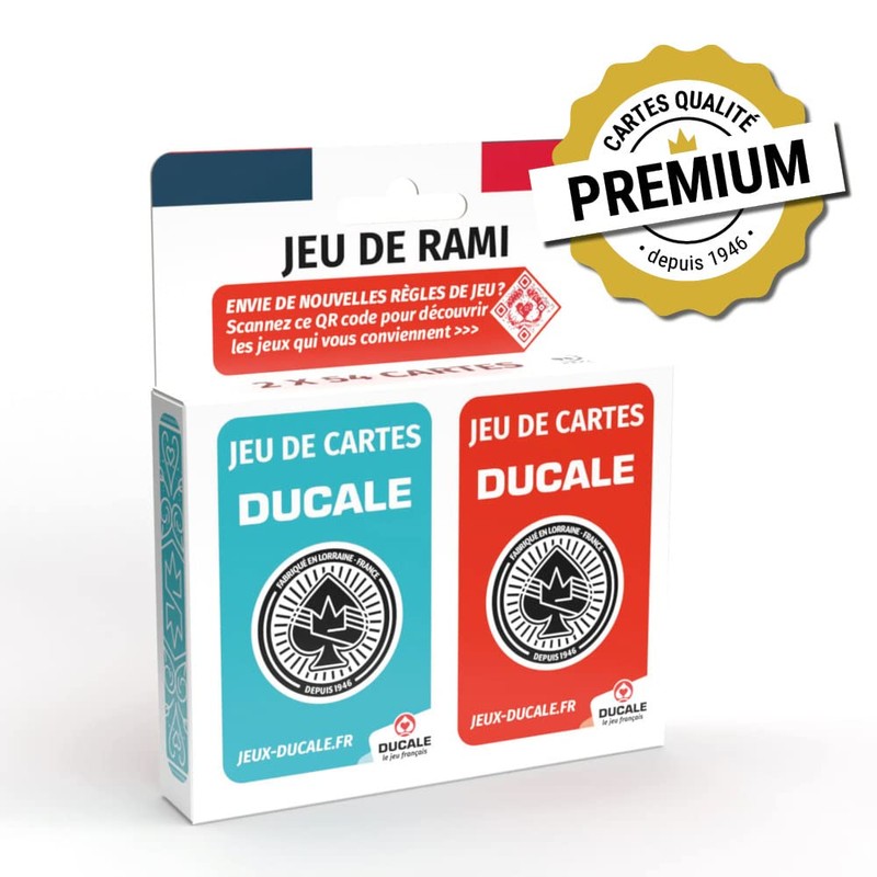 Ducale Rami Game 2 x 54 Cards Rami Game Ages