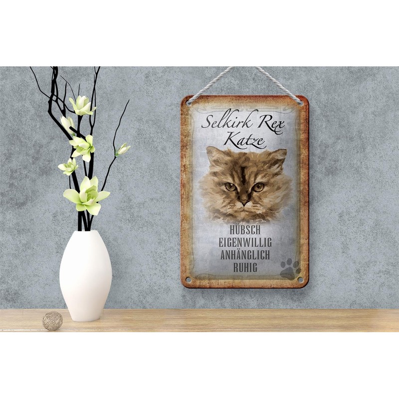 FEMER Tin Sign with Saying 12 x 18 cm Selkirk