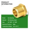 TAISHER 5 Pcs Brass Reducer Hex Bushing Threaded Pipe Fitting