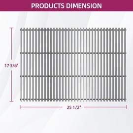 Votenli S66024 Full Size 4 in 1 Stainless Steel Cooking Grid Grates Replacement for Broil King Baron 320, 340 420 440 490 and Huntington 2122-64 2122-67 6020-54 6020-57 6020-64 Grill Parts