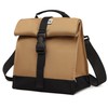 SUNNY BIRD Insulated Lunch Bag Rolltop Lunch Box Tote Bag